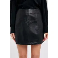 Mindy Mini Skirt - Black