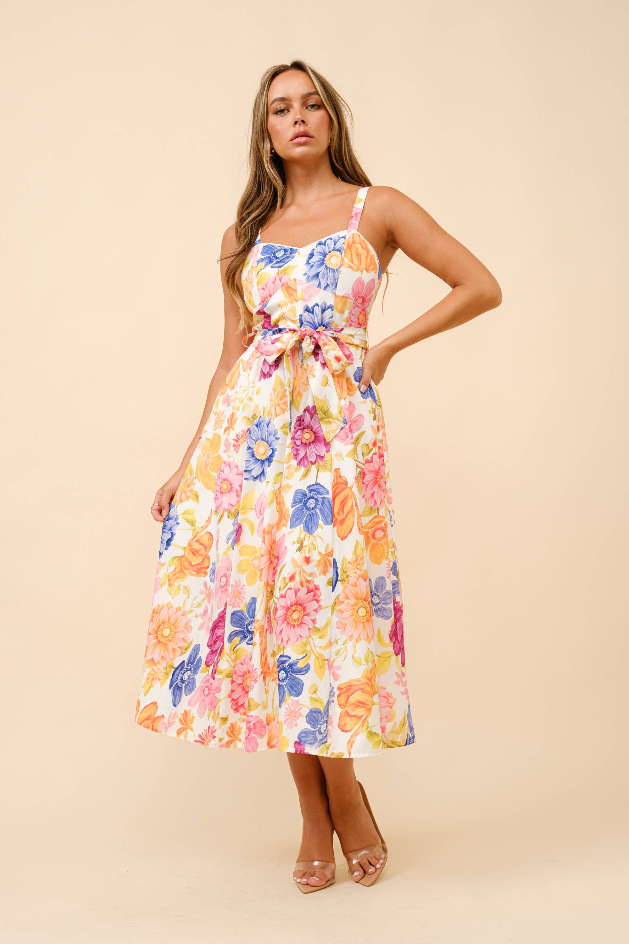 Sweetheart Floral Maxi Dress