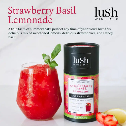 Strawberry Basil Lemonade Lush Wine Mix