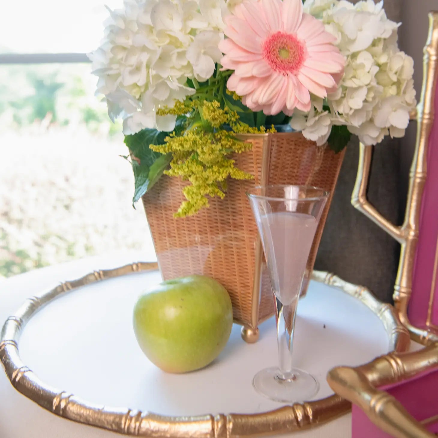 Gracie Bamboo Chargettes - White