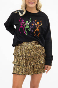 Dancing Skeletons Long Sleeve Top