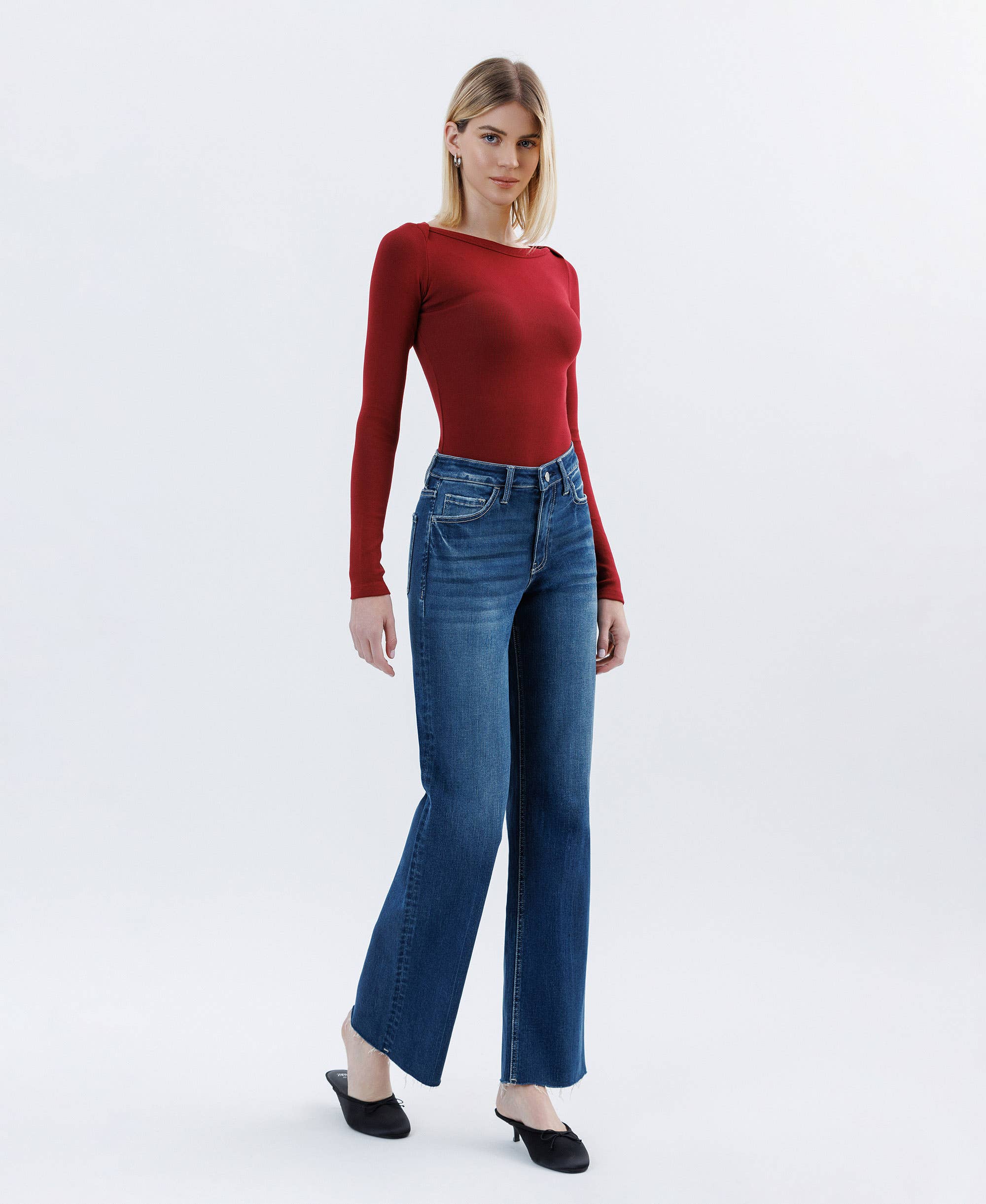 Festival Wide Leg Jeans - Dark Wash