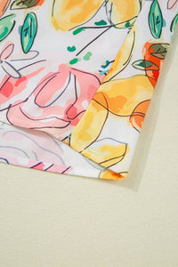 Floral Puff Sleeve Blouse