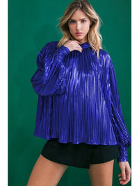 Foiled Woven Blouse