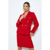 Natasha Tweed Blazer - Red
