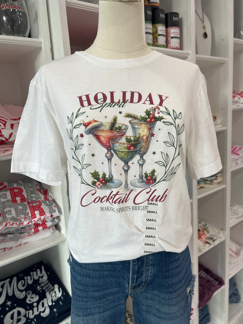 Holiday Cocktail Club Tee