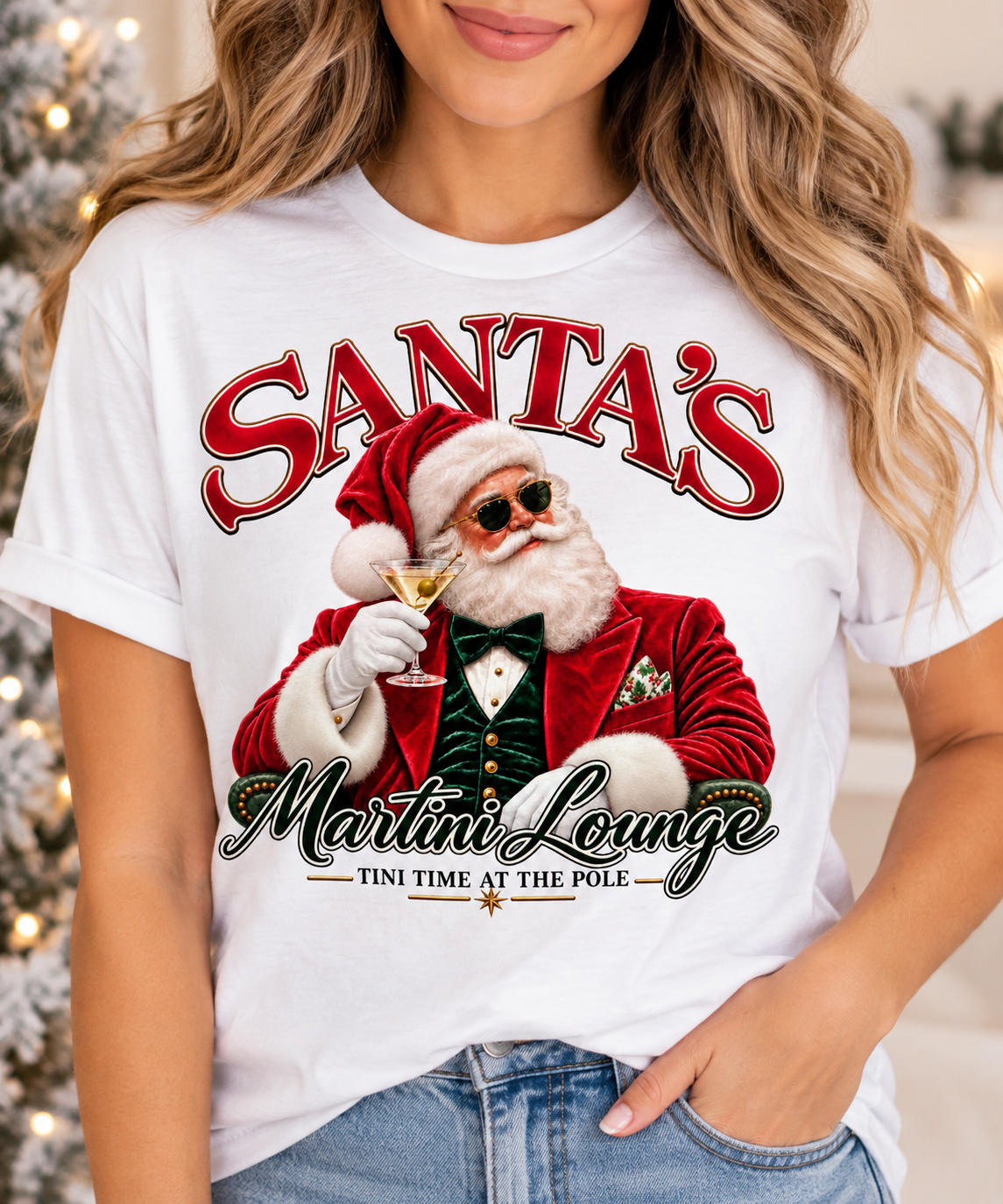 Santas Martini Lounge Graphic Tee