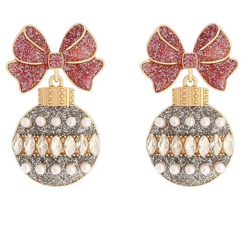 Ornament Earrings - Silver