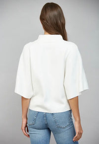 Bell Sleeve Knit Top - Cream