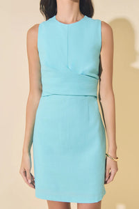 Costal Linen Wrap Dress