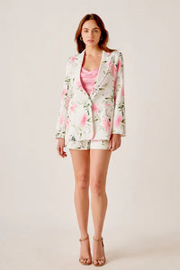 Floral Shorts - White/Pink