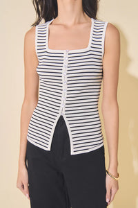 Striped Knit Tank
