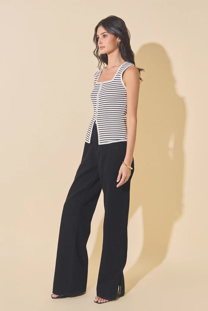 Striped Knit Tank