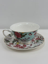 Grace Teaware Cup & Saucer - Blue Floral