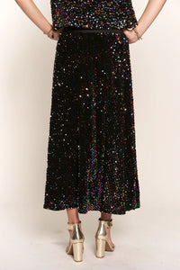 Sequin Maxi Skirt