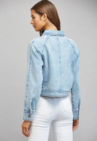 Cropped Denim Jacket - Light Denim