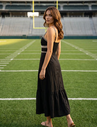 Sweetheart Midi Dress - Black