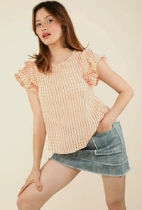 Organza Ruffled Blouse - Mango