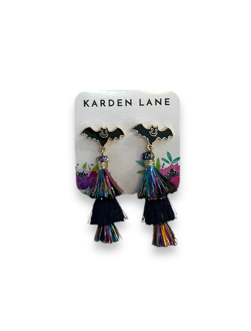 Tassel Bat Earrings