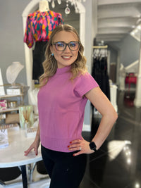 Knit Sweater Top - Pink