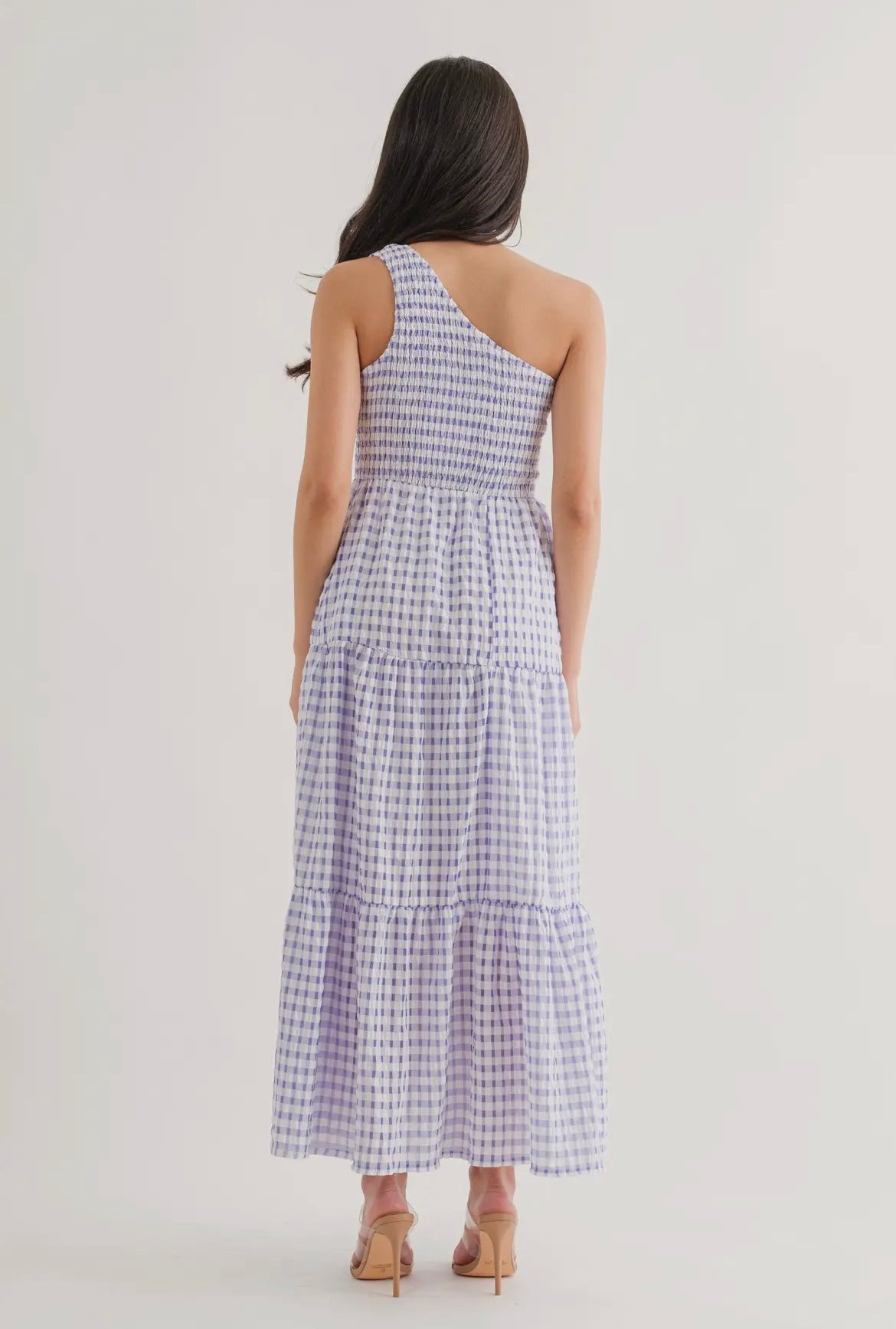Gingham Tiered Maxi Dress