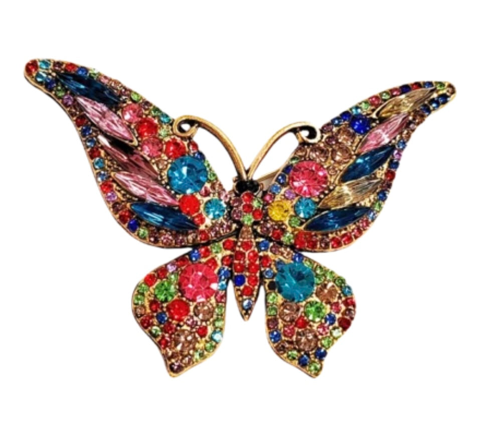 Butterfly Brooch - Pink