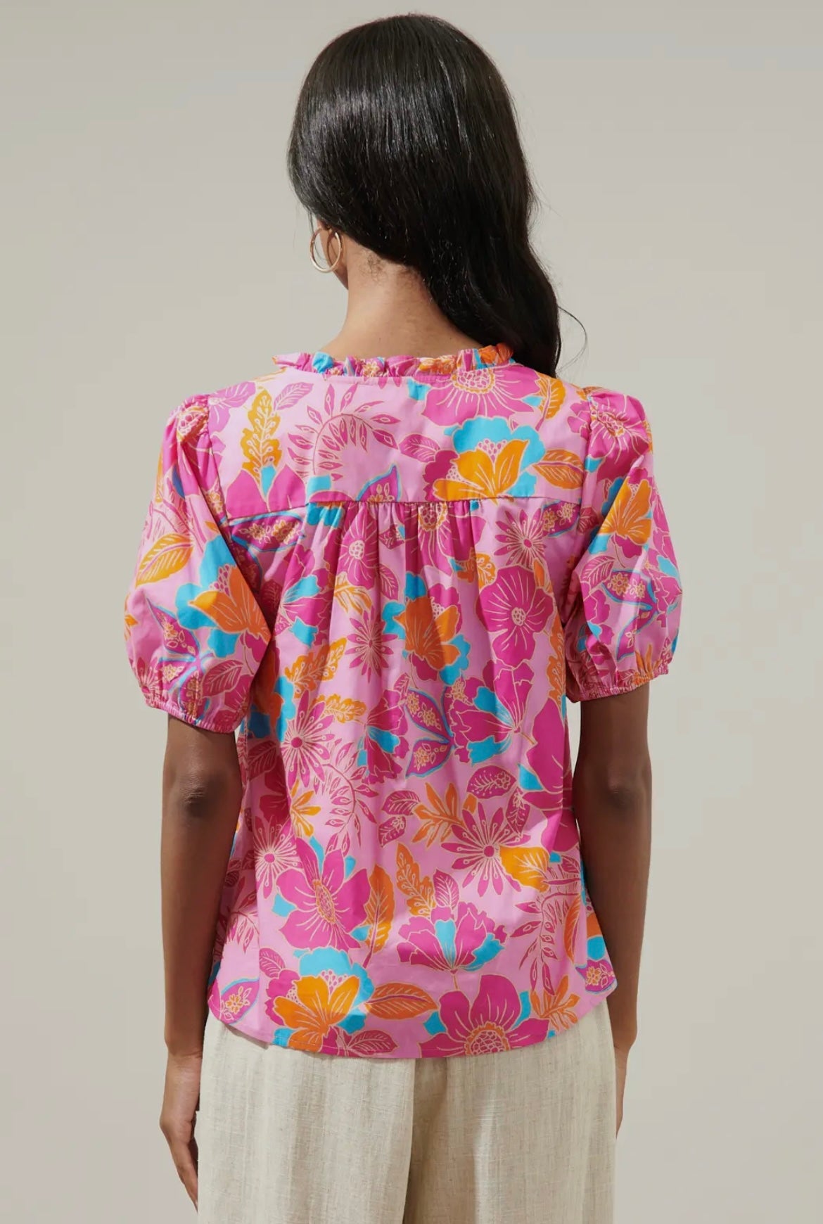 Kenni Split Neck Top