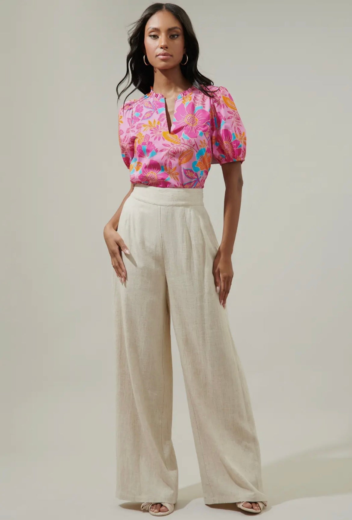 Kenni Split Neck Top