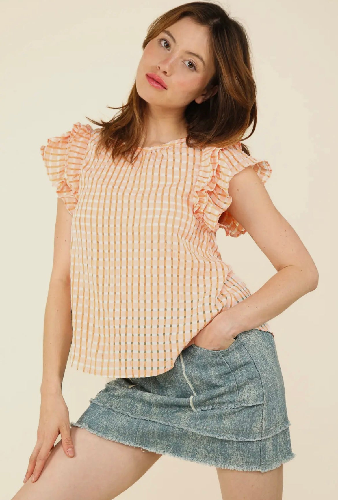 Organza Ruffled Blouse - Mango