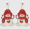 Snowman Beaded Earrings