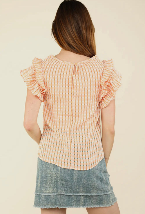 Organza Ruffled Blouse - Mango