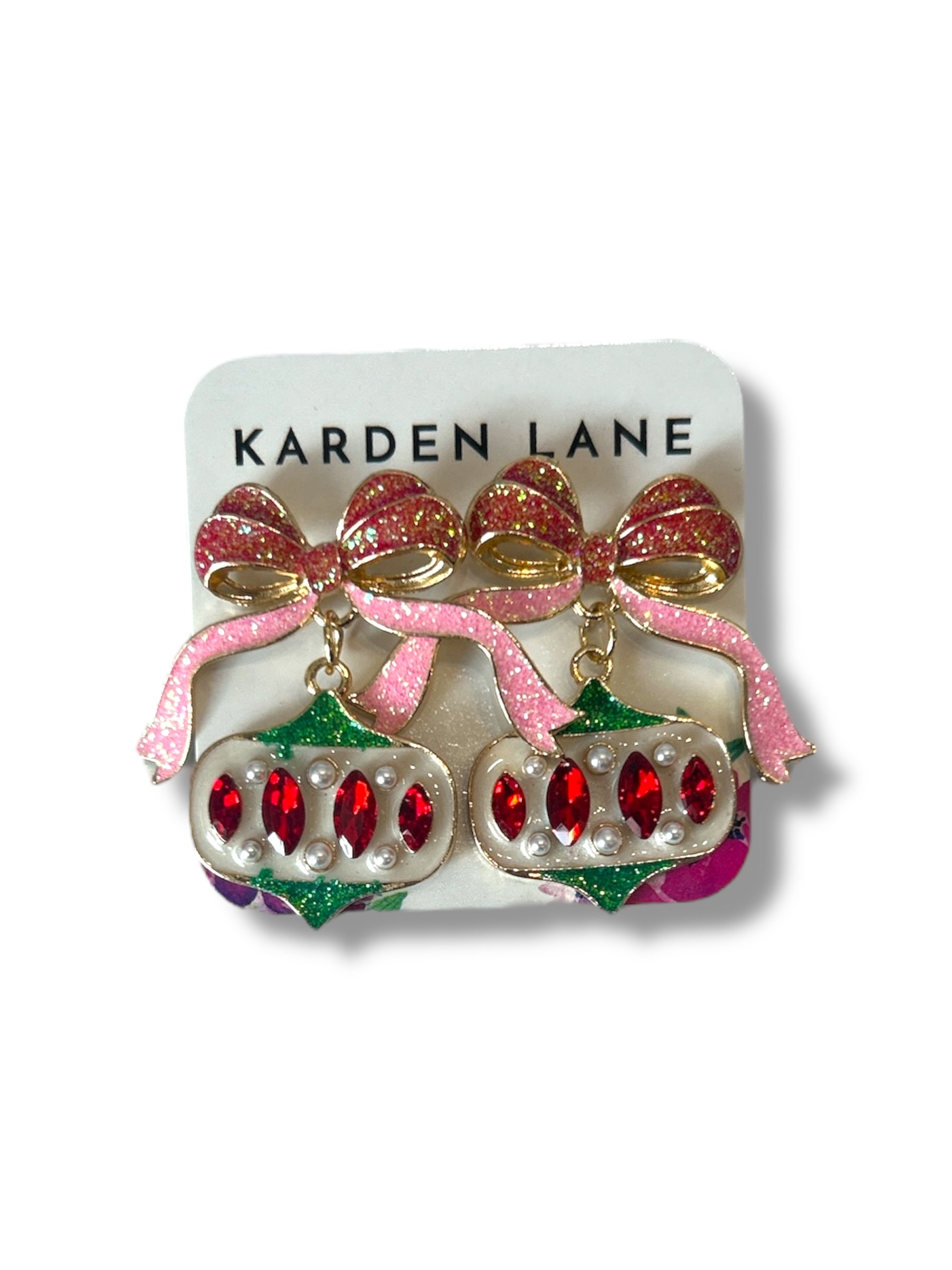 Ornament Earrings - Pink