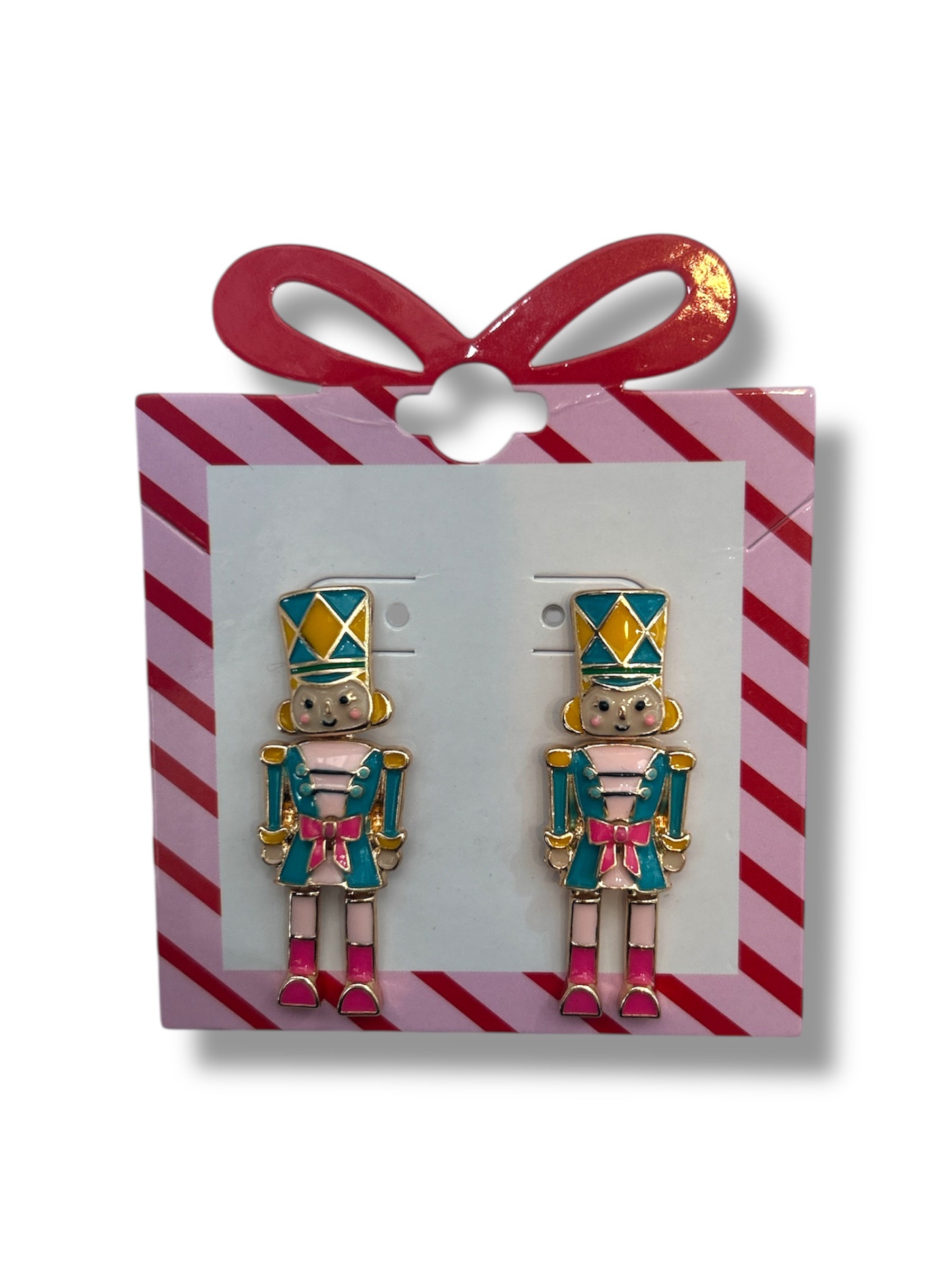 Nutcracker Earrings - Light Pink