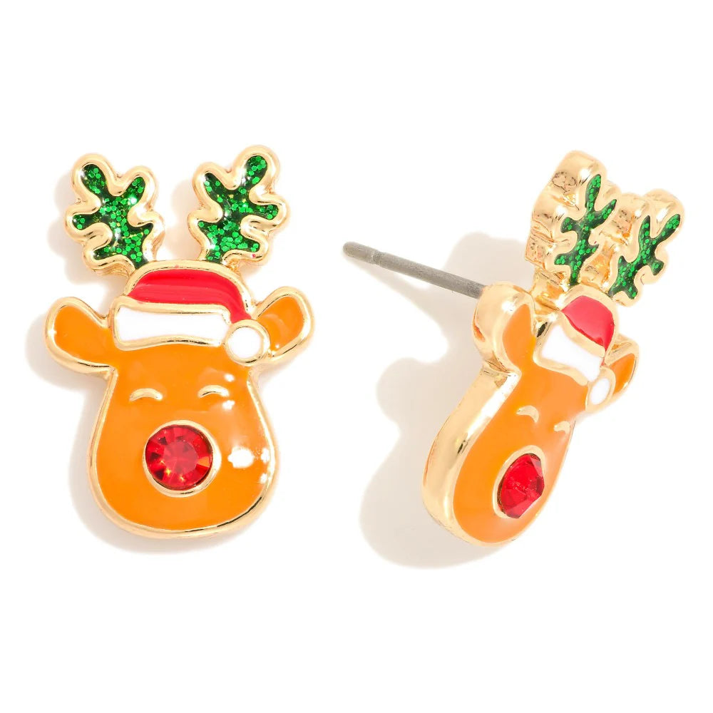 Reindeer Stud Earrings