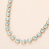 Crystal Vault Tennis Necklace - Ice Blue