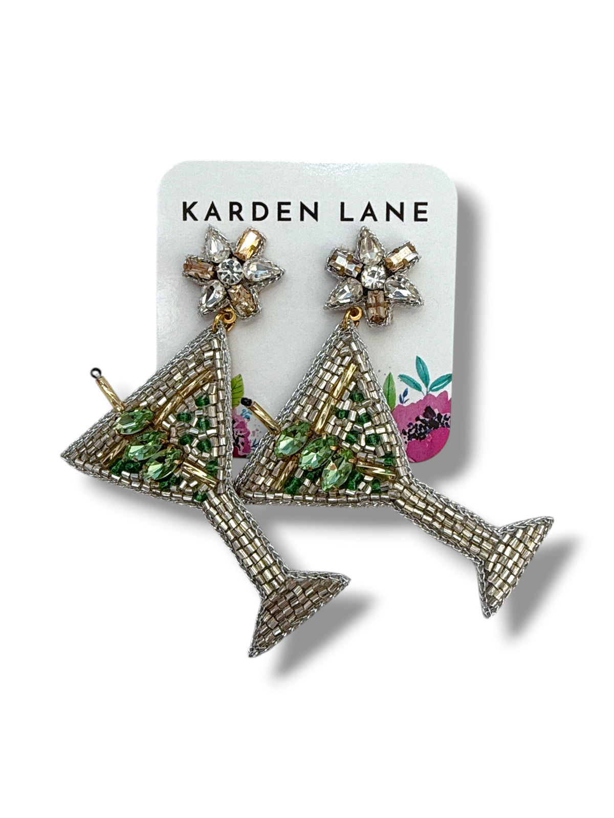 Martini Beaded Earrings