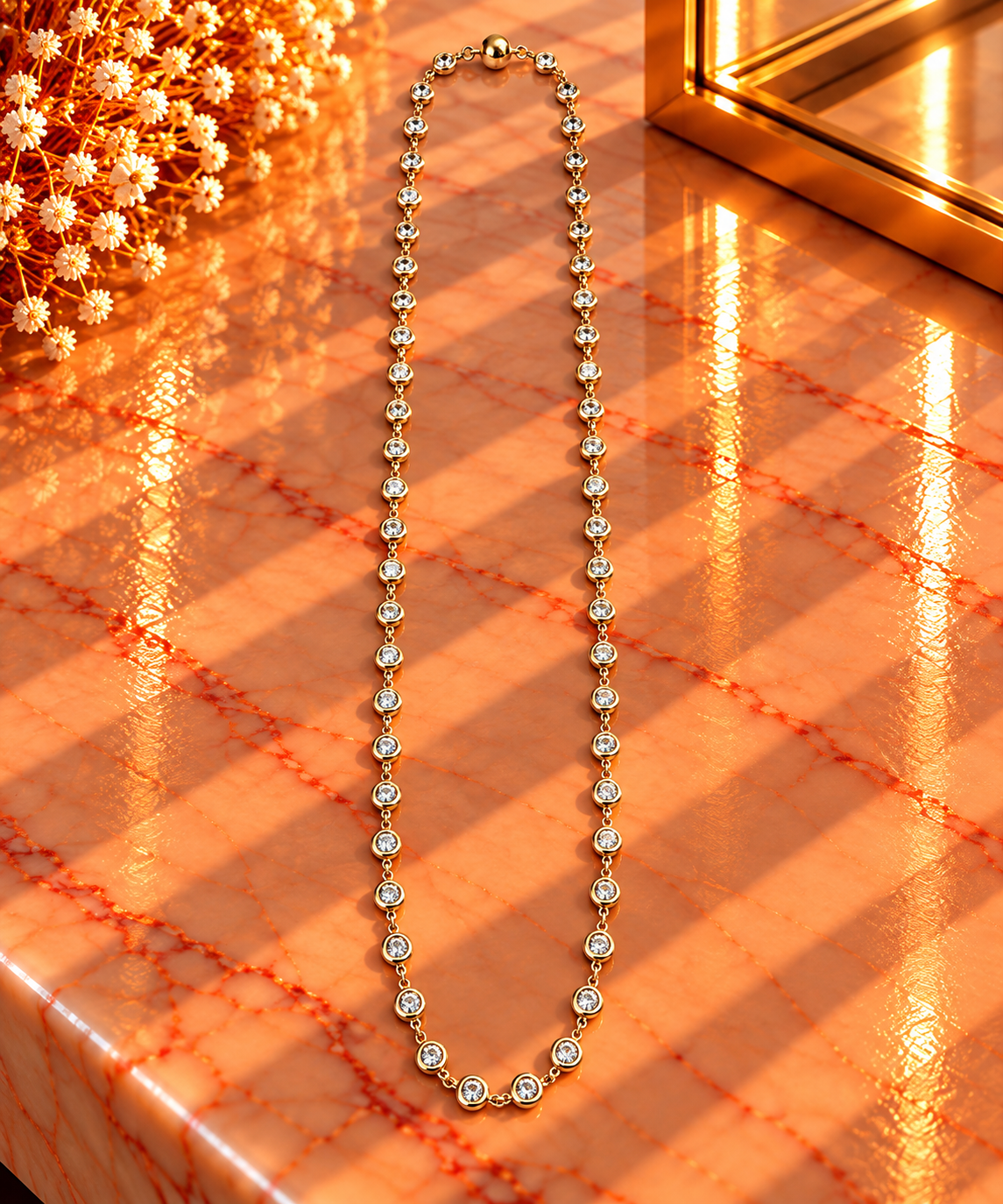 Crystal Vault Rhinestone Necklace