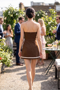 Sweetheart Romper- Brown