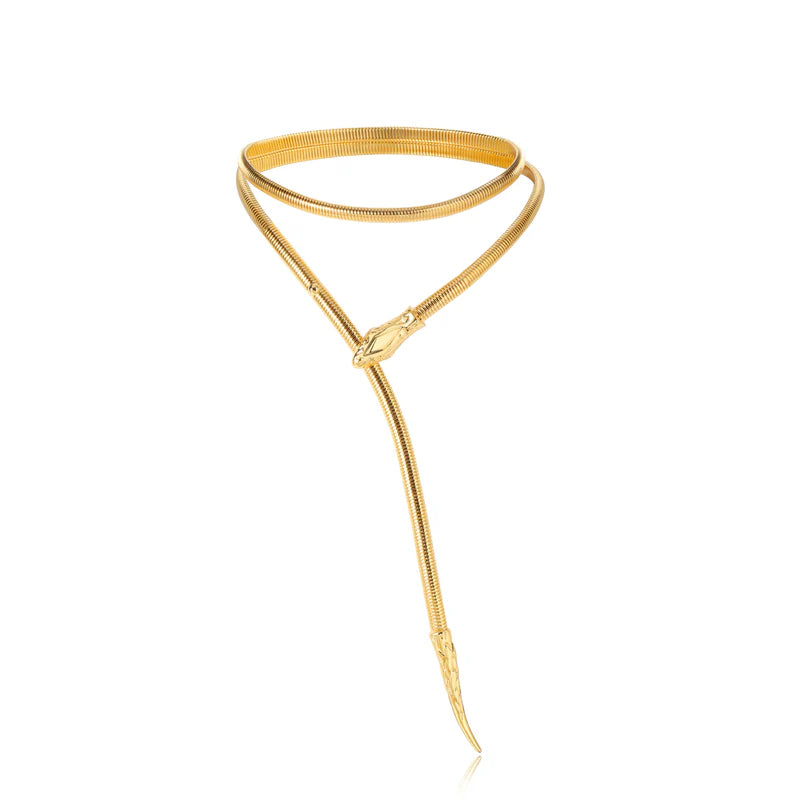 Serpent Chain Necklace - Gold
