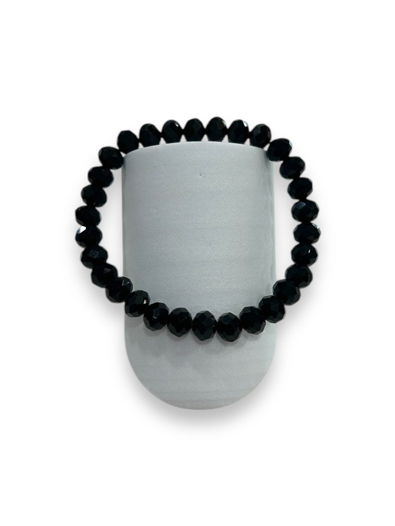 Black Beaded Bracelet