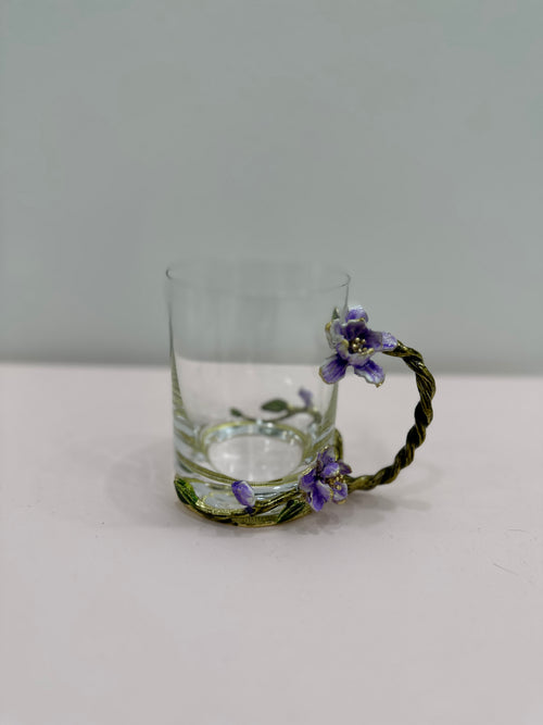 Floral Tea Mug - Purple