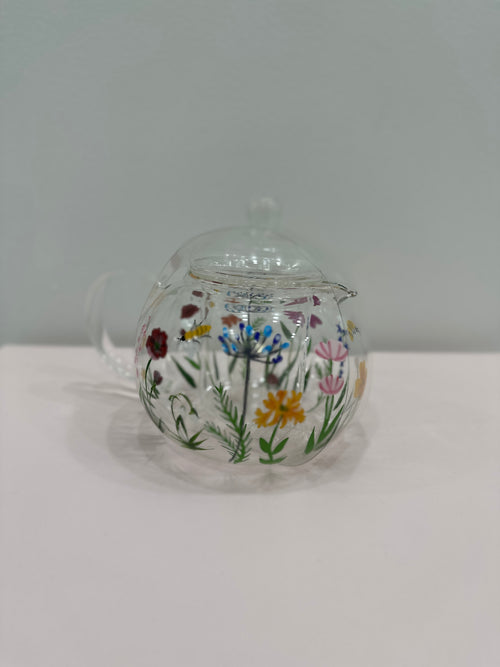 Floral Hand Painted Tea Pot