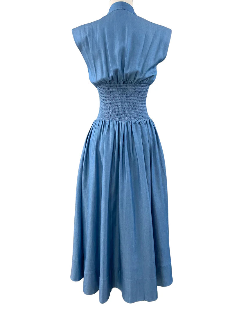 Vikki Midi Dress - Dark Indigo