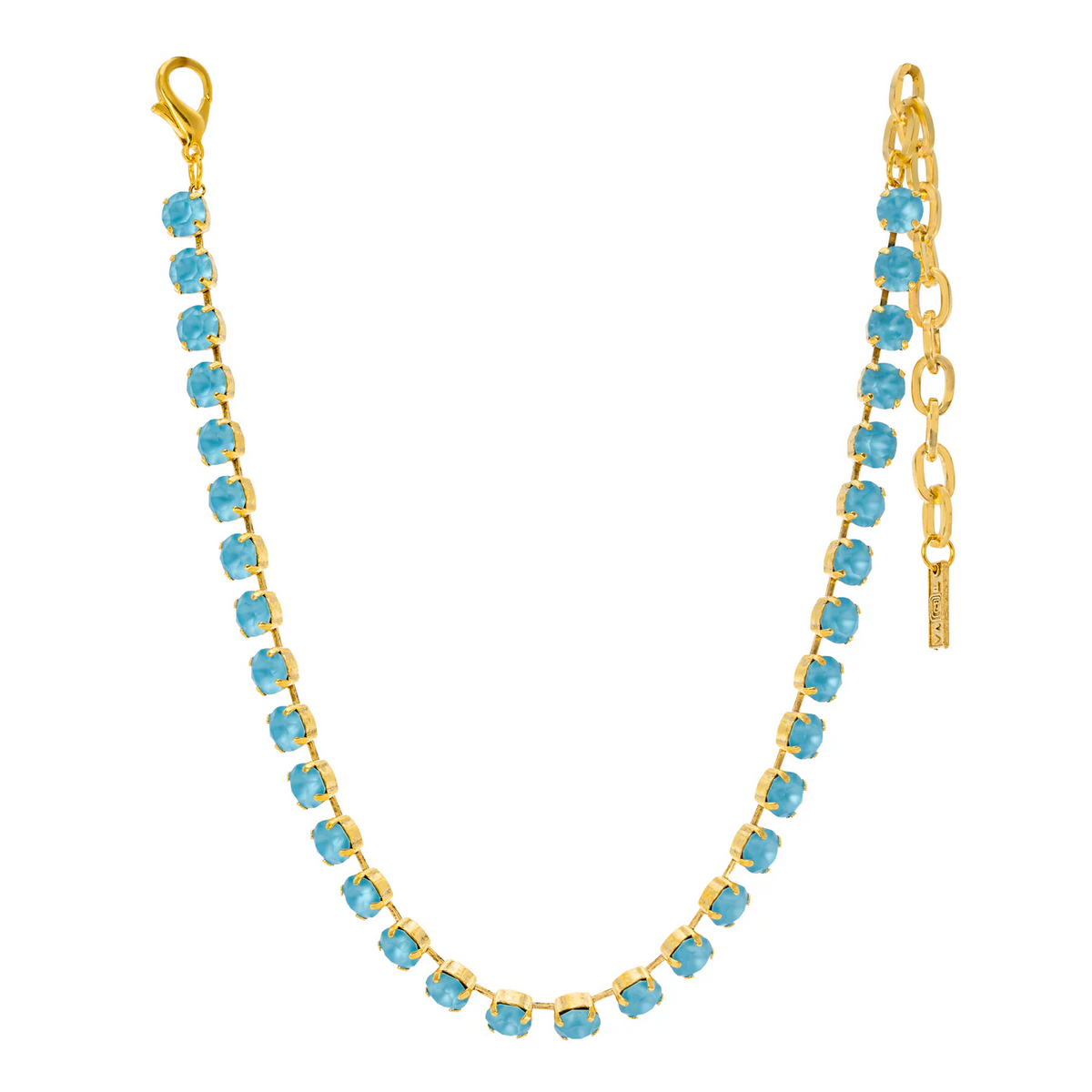 TOVA Oakland Necklace In Candy Crush - Aquamarine Matt