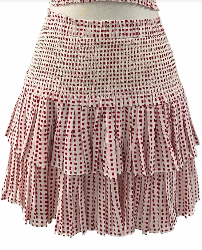 Charlie Polka Dot Skirt - Red/White
