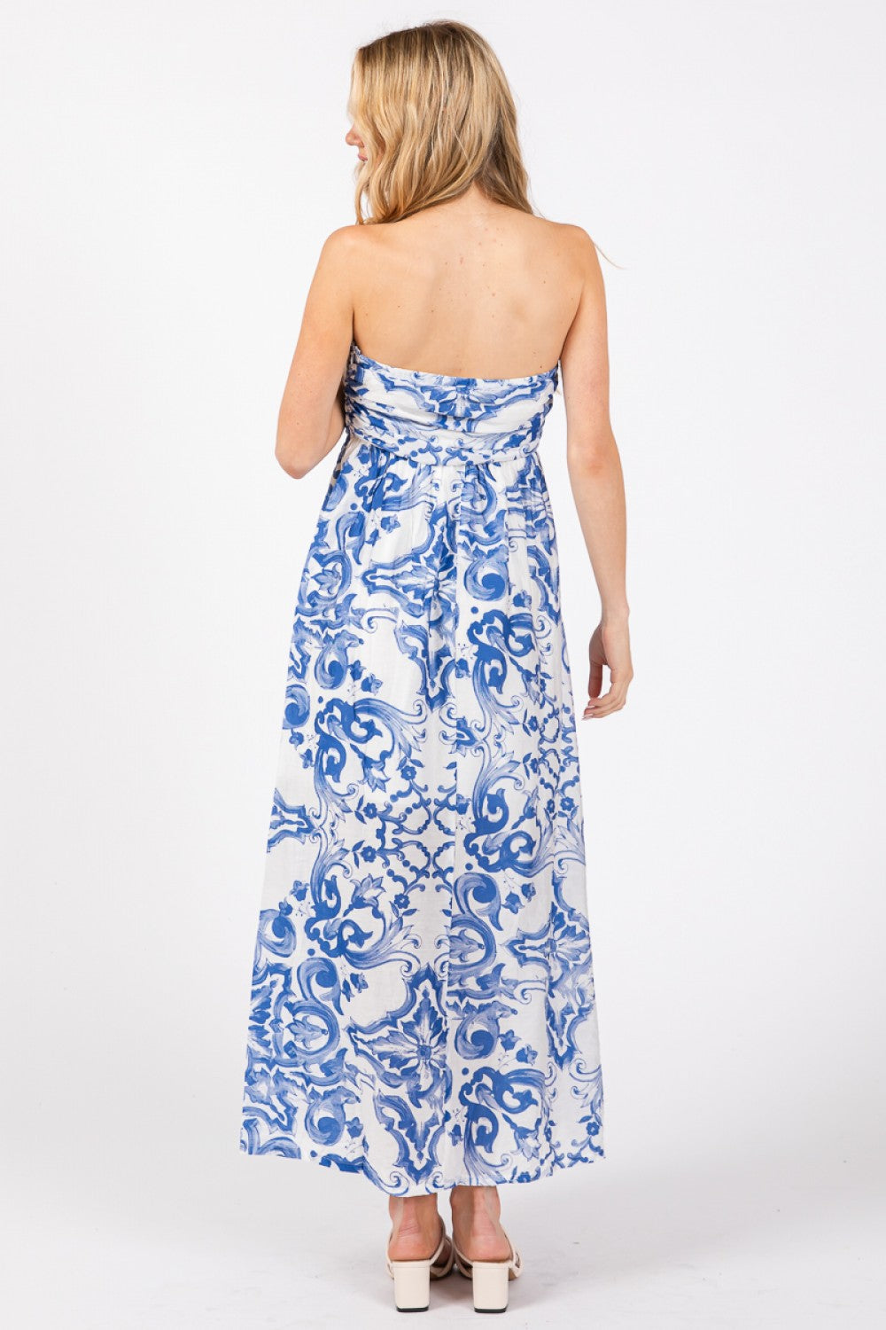 Floral Maxi Dress - Blue
