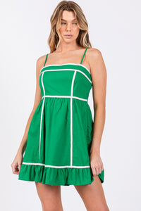 Jane Mini Dress - Kelly Green