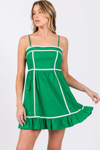 Jane Mini Dress - Kelly Green