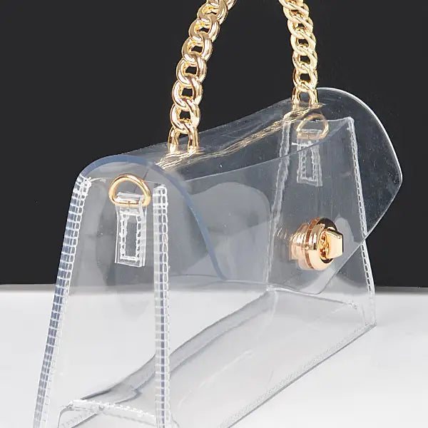 The Clear Bag - Gold Chain