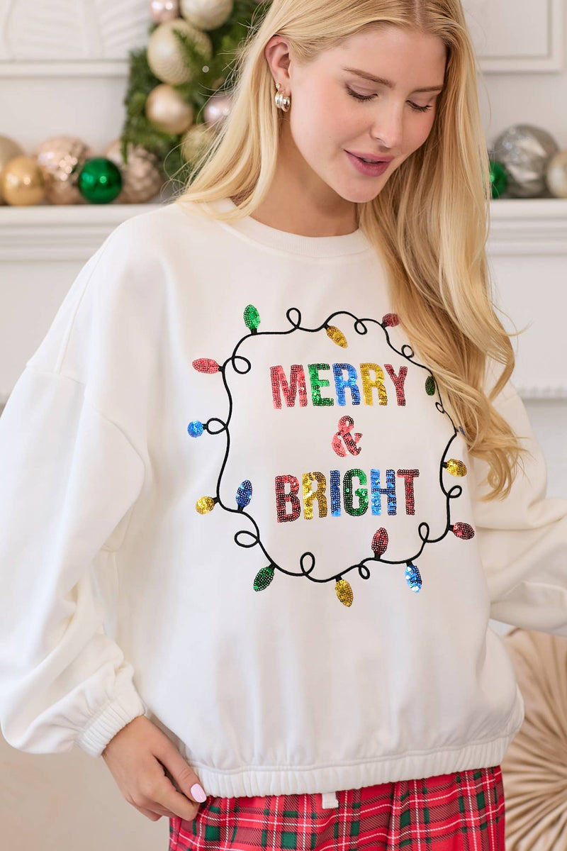 Merry & Bright Sequin Sweater